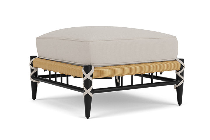 Lloyd Flanders - Low Country Ottoman In Natural Finish With Azulu Twine Fabric - 770170672034 view 2