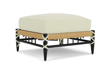 Lloyd Flanders - Low Country Ottoman In Natural Finish With Bamboo Bay Meadow Fabric - 770170672060 view 1