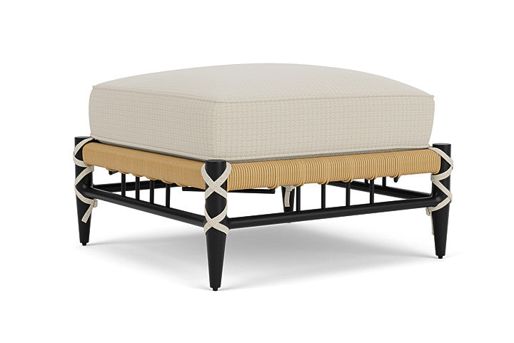 Lloyd Flanders - Low Country Ottoman In Natural Finish With Beach Natural Fabric - 770170672005 view 1