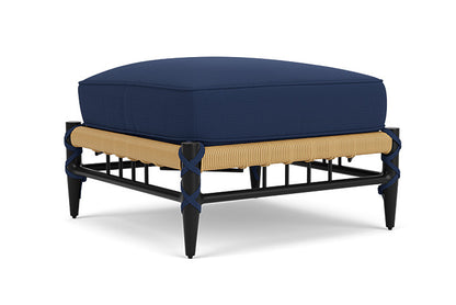 Lloyd Flanders - Low Country Ottoman In Natural Finish With Beach Navy Fabric - 770170672013 view 2
