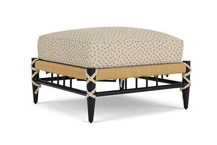 Lloyd Flanders - Low Country Ottoman In Natural Finish With Bebot Sisal Fabric - 770170672048 view 1