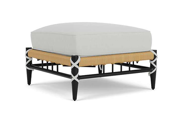 Lloyd Flanders - Low Country Ottoman In Natural Finish With Bright Side Fog Fabric - 770170672012 view 2