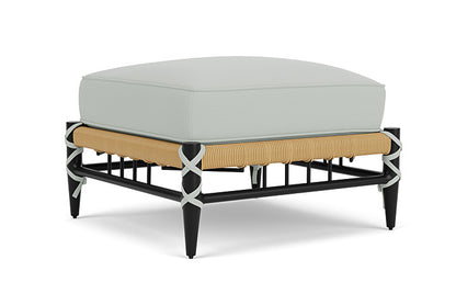 Lloyd Flanders - Low Country Ottoman In Natural Finish With Callen Celadon Fabric - 770170672024 view 1