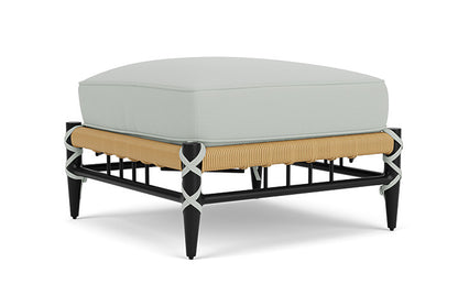 Lloyd Flanders - Low Country Ottoman In Natural Finish With Callen Celadon Fabric - 770170672024 view 2
