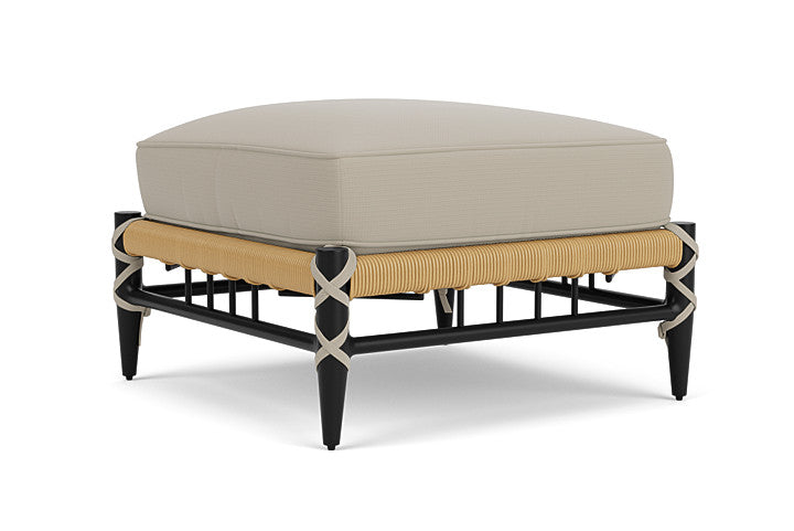 Lloyd Flanders - Low Country Ottoman In Natural Finish With Callen Driftwood Fabric - 770170672023 view 2