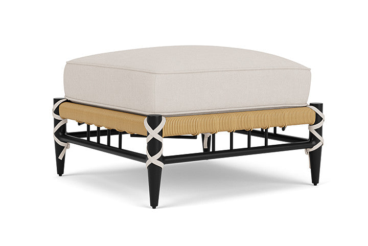 Lloyd Flanders - Low Country Ottoman In Natural Finish With Canvas Canvas Fabric - 77017067319 view 1