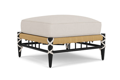 Lloyd Flanders - Low Country Ottoman In Natural Finish With Canvas Canvas Fabric - 77017067319 view 1