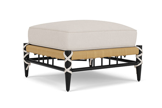 Lloyd Flanders - Low Country Ottoman In Natural Finish With Canvas Canvas Fabric - 77017067319 view 1