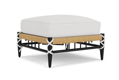 Lloyd Flanders - Low Country Ottoman In Natural Finish With Canvas Natural Fabric - 77017067159 view 1
