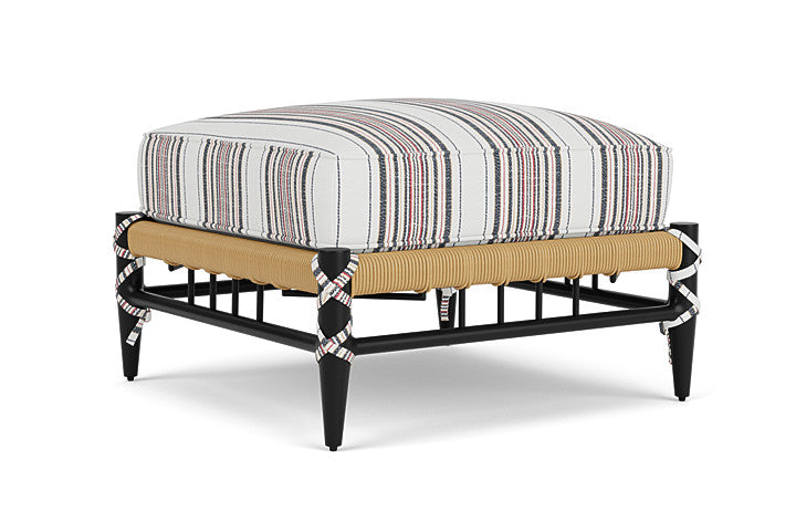 Lloyd Flanders - Low Country Ottoman In Natural Finish With Deering Cadet Fabric - 770170672047 view 1