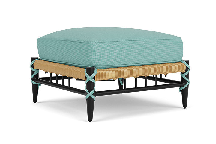 Lloyd Flanders - Low Country Ottoman In Natural Finish With Fife Aruba Fabric - 77017067748 view 2