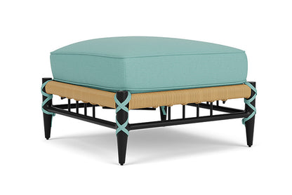 Lloyd Flanders - Low Country Ottoman In Natural Finish With Fife Aruba Fabric - 77017067748 view 2