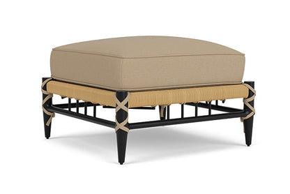 Lloyd Flanders - Low Country Ottoman In Natural Finish With Fife Sahara Fabric - 77017067742 view 1