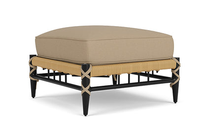 Lloyd Flanders - Low Country Ottoman In Natural Finish With Fife Sahara Fabric - 77017067742 view 2