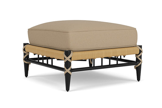 Lloyd Flanders - Low Country Ottoman In Natural Finish With Fife Sahara Fabric - 77017067742 view 2