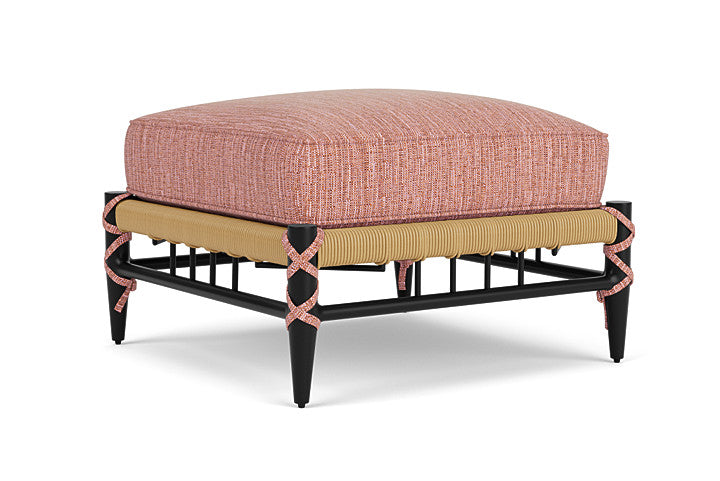 Lloyd Flanders - Low Country Ottoman In Natural Finish With Friendly Carnival Fabric - 770170672043 view 1