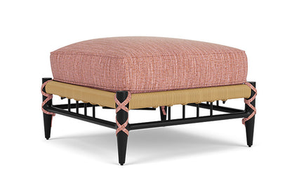 Lloyd Flanders - Low Country Ottoman In Natural Finish With Friendly Carnival Fabric - 770170672043 view 2