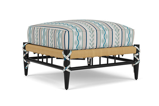 Lloyd Flanders - Low Country Ottoman In Natural Finish With Ilona Resort Fabric - 770170672069 view 1