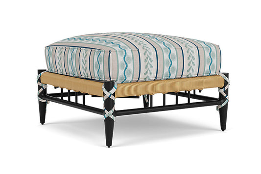 Lloyd Flanders - Low Country Ottoman In Natural Finish With Ilona Resort Fabric - 770170672069 view 2