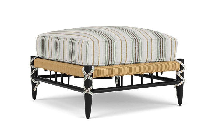 Lloyd Flanders - Low Country Ottoman In Natural Finish With Jansen Eucalyptus Fabric - 770170672061 view 1