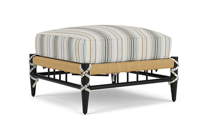 Lloyd Flanders - Low Country Ottoman In Natural Finish With Jansen Eucalyptus Fabric - 770170672061 view 1