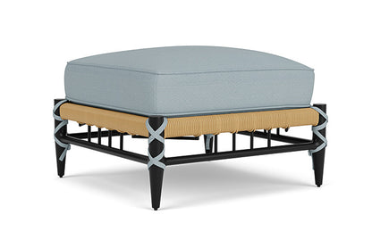 Lloyd Flanders - Low Country Ottoman In Natural Finish With Kadogo Lake Fabric - 770170672041 view 1