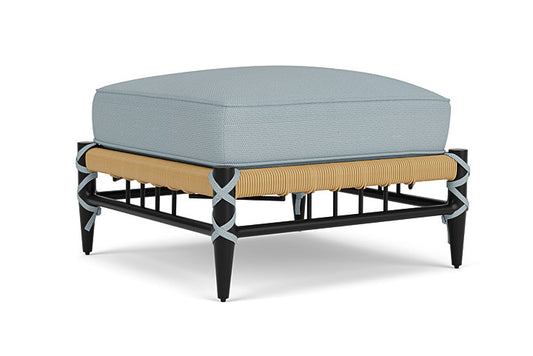 Lloyd Flanders - Low Country Ottoman In Natural Finish With Kadogo Lake Fabric - 770170672041 view 1