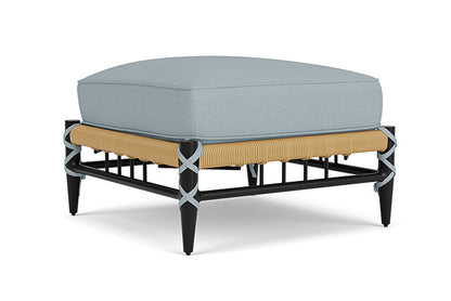 Lloyd Flanders - Low Country Ottoman In Natural Finish With Kadogo Lake Fabric - 770170672041 view 2