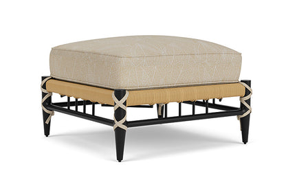 Lloyd Flanders - Low Country Ottoman In Natural Finish With Laurel Ecru Fabric - 770170672057 view 1