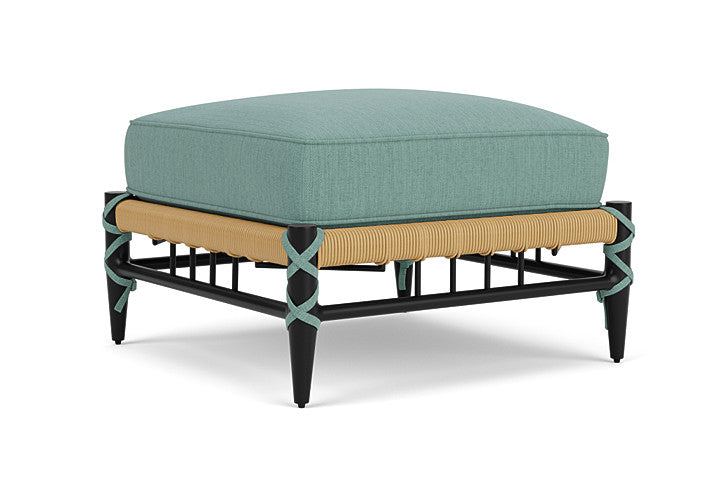 Lloyd Flanders - Low Country Ottoman In Natural Finish With Loveboat Mint Fabric - 770170672010 view 1