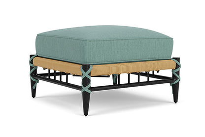 Lloyd Flanders - Low Country Ottoman In Natural Finish With Loveboat Mint Fabric - 770170672010 view 1