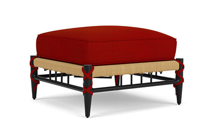Lloyd Flanders - Low Country Ottoman In Natural Finish With Partyline Lollipop Fabric - 770170672054 view 1