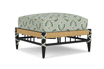 Lloyd Flanders - Low Country Ottoman In Natural Finish With Plume Spring Fabric - 770170672085 view 1