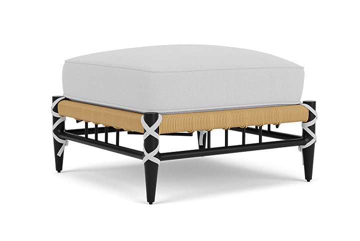Lloyd Flanders - Low Country Ottoman In Natural Finish With Reflections Ice Fabric - 770170672052 view 1
