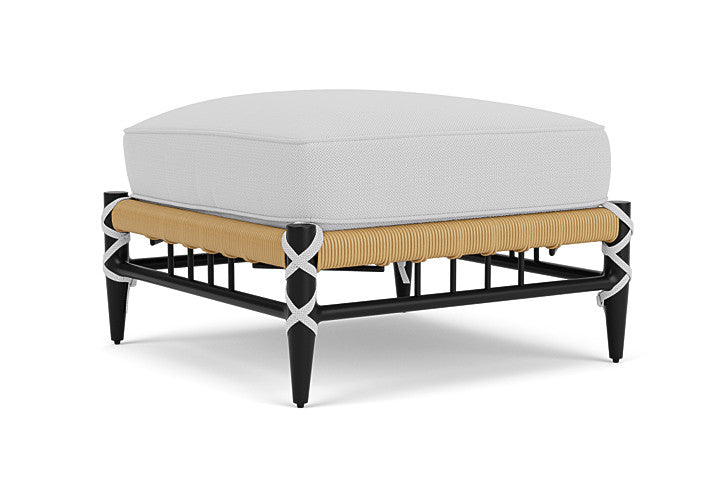 Lloyd Flanders - Low Country Ottoman In Natural Finish With Reflections Ice Fabric - 770170672052 view 2