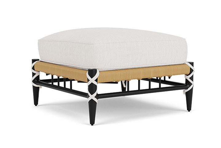 Lloyd Flanders - Low Country Ottoman In Natural Finish With Reflections Snow Fabric - 770170672014 view 2