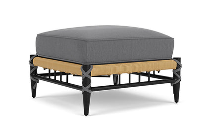 Lloyd Flanders - Low Country Ottoman In Natural Finish With Remy Graphite Fabric - 770170672003 view 1