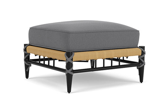 Lloyd Flanders - Low Country Ottoman In Natural Finish With Remy Graphite Fabric - 770170672003 view 1