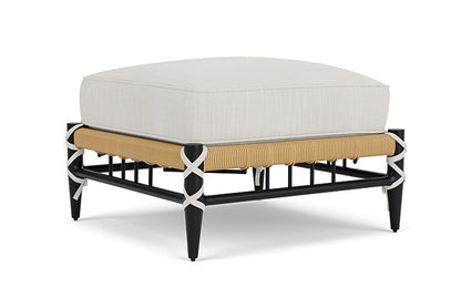 Lloyd Flanders - Low Country Ottoman In Natural Finish With Rollo Linen Fabric - 770170672020 view 1