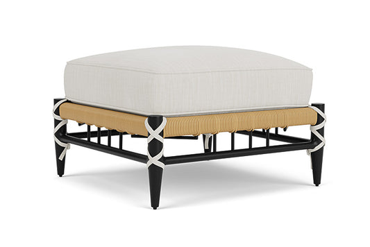 Lloyd Flanders - Low Country Ottoman In Natural Finish With Rollo Linen Fabric - 770170672020 view 1
