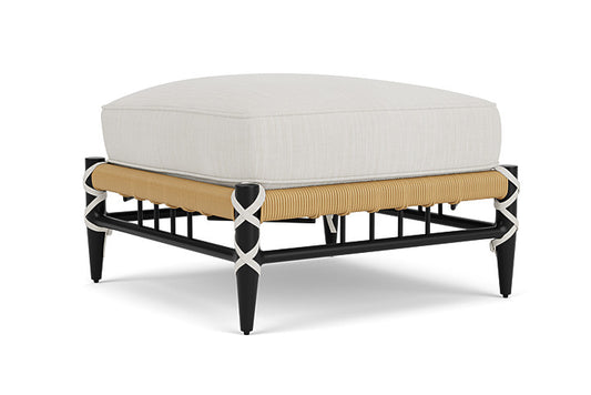 Lloyd Flanders - Low Country Ottoman In Natural Finish With Rollo Linen Fabric - 770170672020 view 2