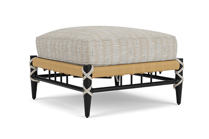 Lloyd Flanders - Low Country Ottoman In Natural Finish With Romulo Mineral Fabric - 770170672050 view 2