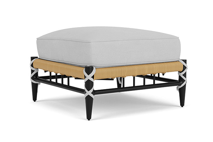 Lloyd Flanders - Low Country Ottoman In Natural Finish With Sandberg Dove Fabric - 770170672022 view 2