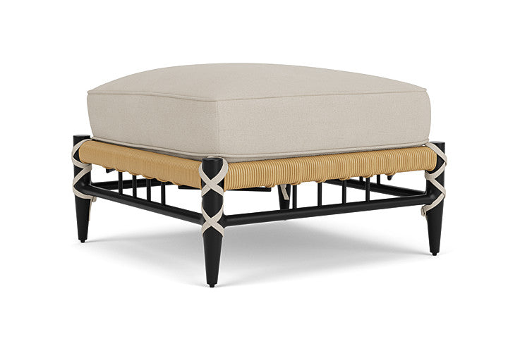 Lloyd Flanders - Low Country Ottoman In Natural Finish With Sandberg Flax Fabric - 770170672027 view 2