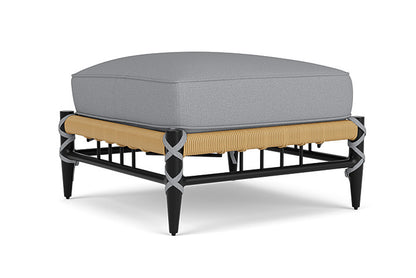 Lloyd Flanders - Low Country Ottoman In Natural Finish With Sandberg Pewter Fabric - 770170672029 view 2