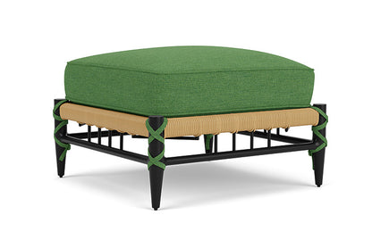 Lloyd Flanders - Low Country Ottoman In Natural Finish With Seadog Botanical Fabric - 770170672066 view 1