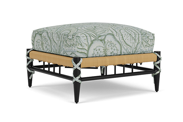 Lloyd Flanders - Low Country Ottoman In Natural Finish With Sensibility Spring Fabric - 770170672081 view 1