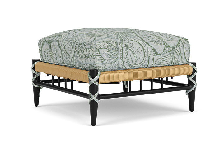 Lloyd Flanders - Low Country Ottoman In Natural Finish With Sensibility Spring Fabric - 770170672081 view 2