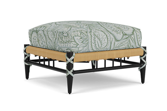 Lloyd Flanders - Low Country Ottoman In Natural Finish With Sensibility Spring Fabric - 770170672081 view 2