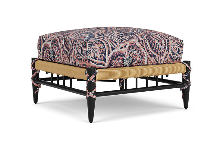 Lloyd Flanders - Low Country Ottoman In Natural Finish With Sensiblity Splendor Fabric - 770170672082 view 1